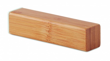 Logo trade reklaamtoote pilt: Bambusest akupank 2200 mAh POWERBAM